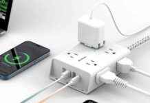 12-in-1 Surge Protector Power Strip with 8 Outlets and 4 USB Ports – Only $14 news-01112024-173543