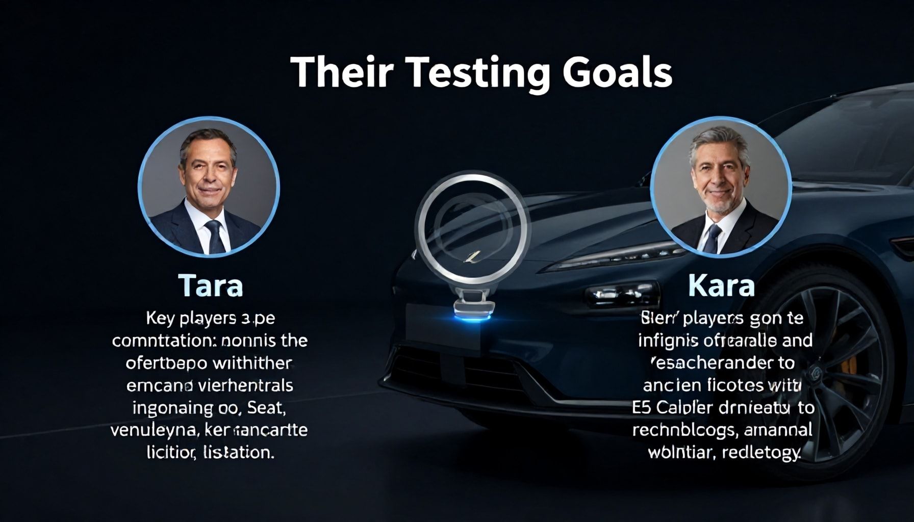 Key Players and Their Testing Goals